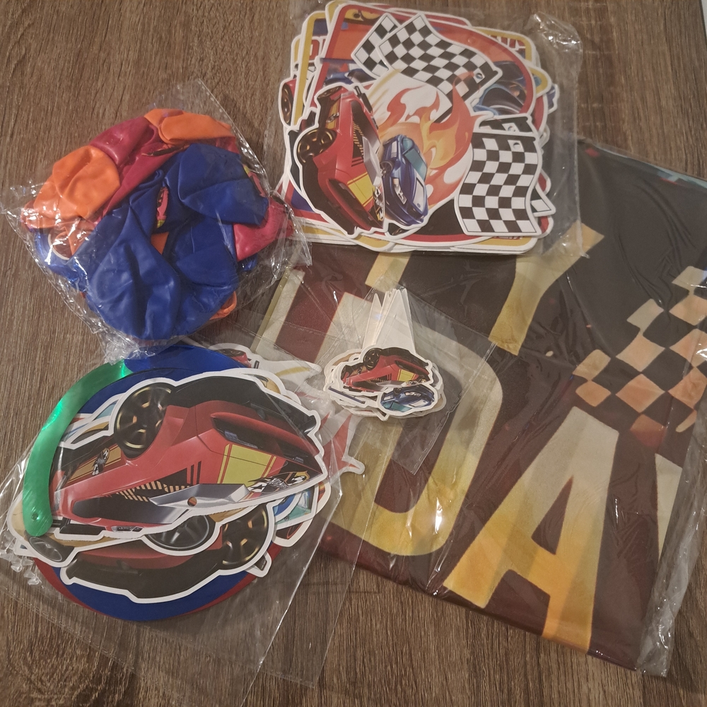 Race Car Party Decoration Set